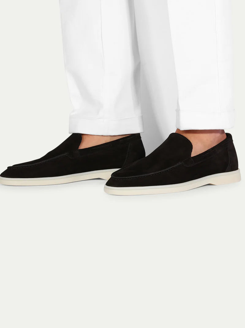 Mocassin homme en daim BLACK