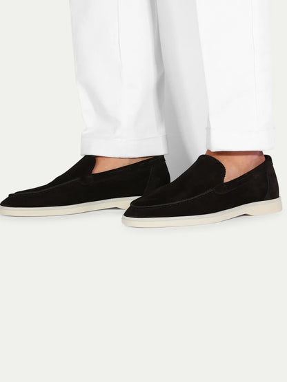 Mocassin homme en daim BLACK