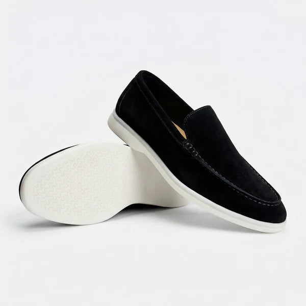 Mocassin homme en daim BLACK
