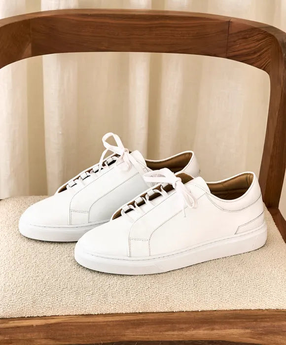 sneakers cuir blanc