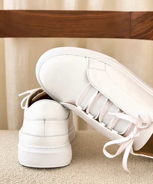 sneakers cuir blanc
