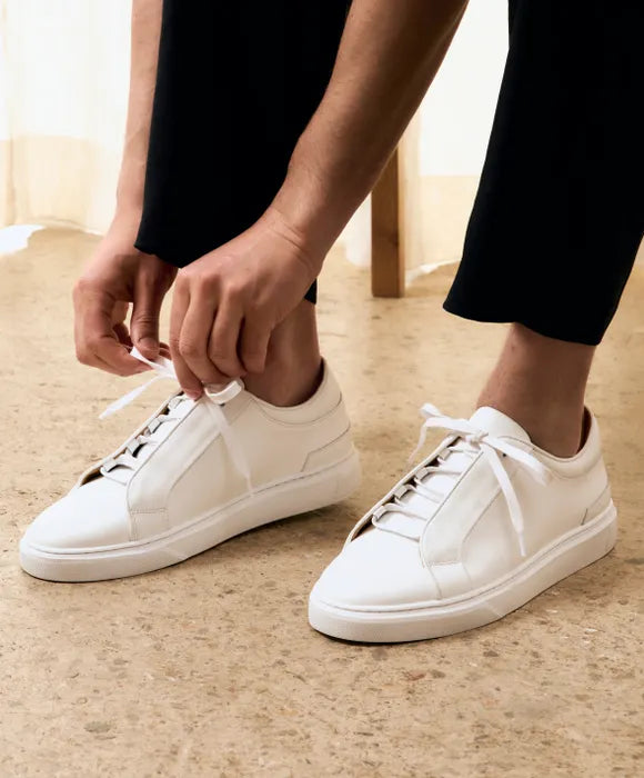 sneakers cuir blanc