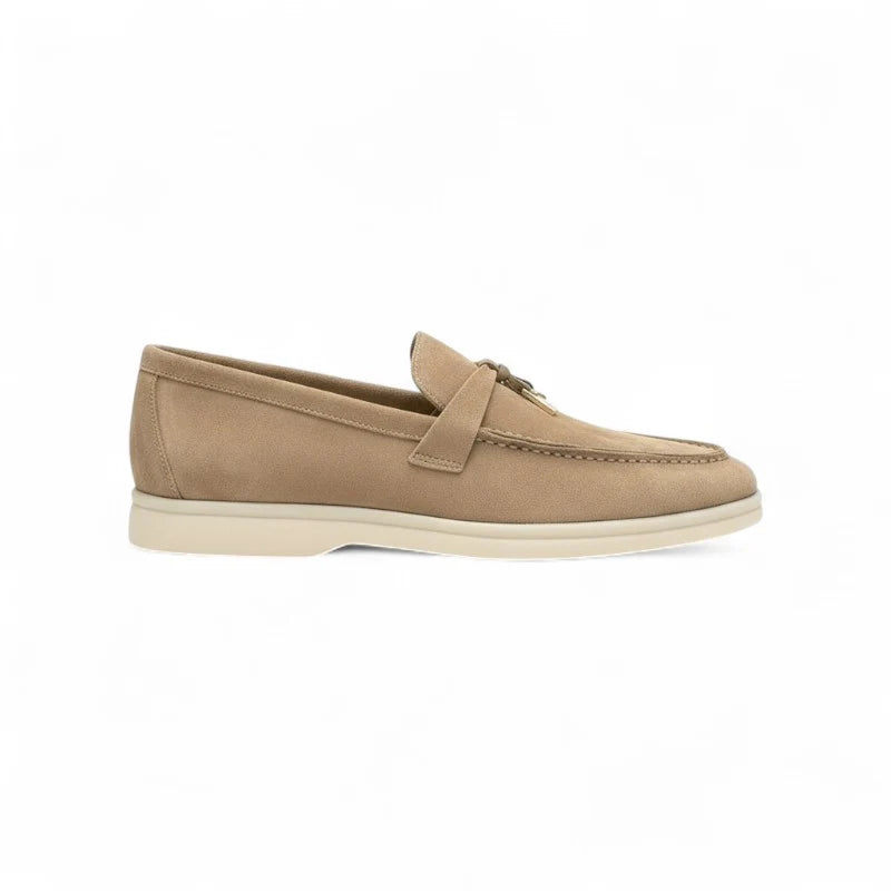 Mocassins Femme 100 % Daim Beige