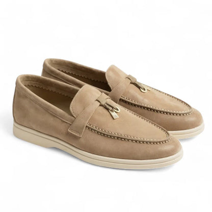 Mocassins Femme 100 % Daim Beige